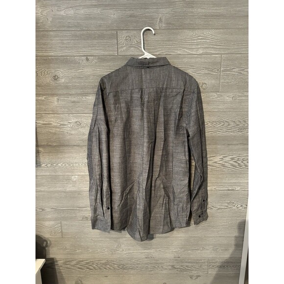 Wesc Oden Long Sleeve Oxford Button Up Shirt‎ Size Men’s Small NWT GRAY - Picture 2 of 7